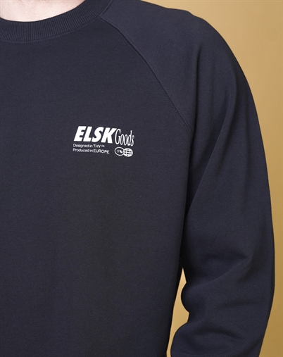 Elsk - Goods CH Mens Raglan Crewneck - Black